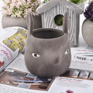 Hochwertige Kreativität Keramik Kerzenhalter FOX Form Tonbehälter Wohnkultur