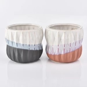 Pulverweiß Serie Keramik Kerzenhalter für Die Heimdekoration
