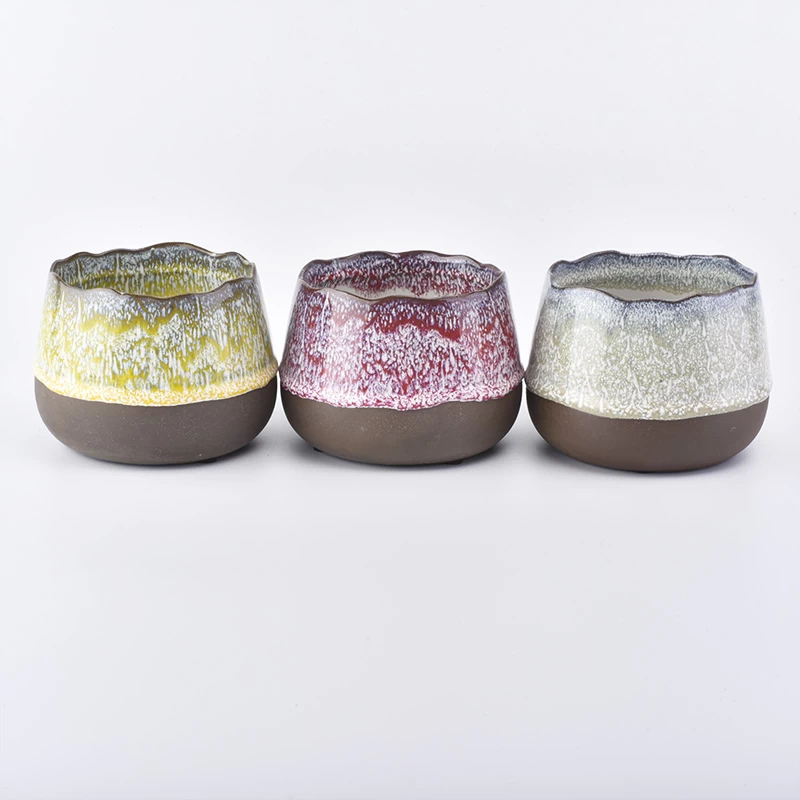 antique ceramic candle holders