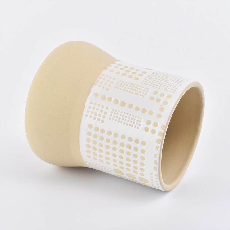 unique design ceramic candle jar