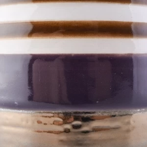 Próca coinnle ceirmeach mórdhíola 340ml le ór plátáilte chun coinnle a dhéanamh