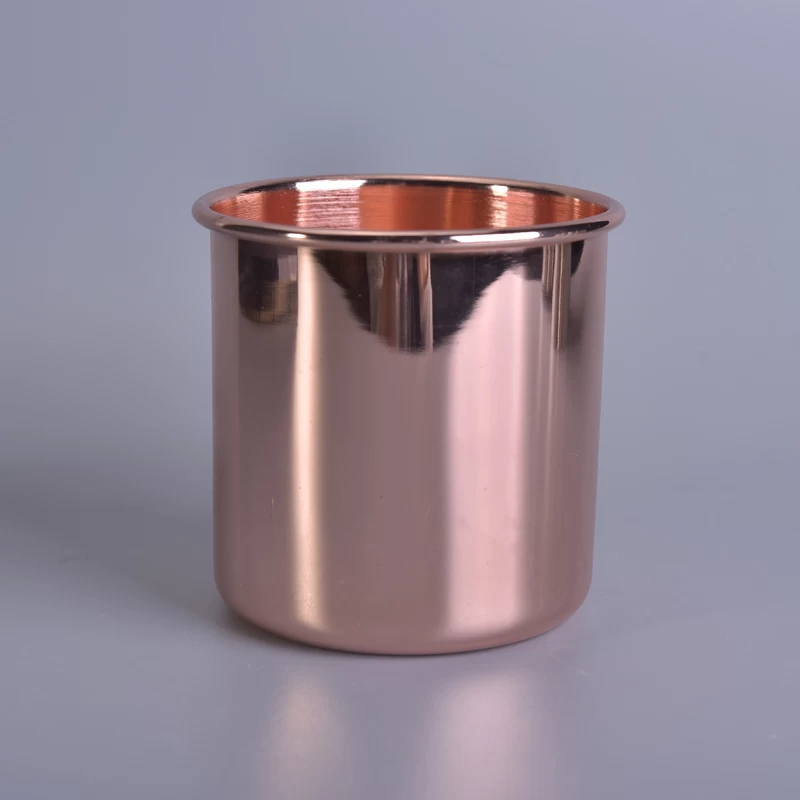 home decor metal copper candle jar