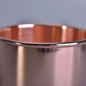 home decor metal copper candle jar