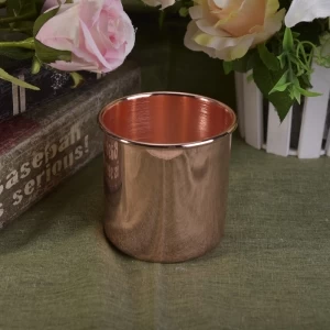 home decor metal copper candle jar