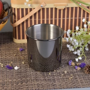 Stainless steel metal candle jars wholesale
