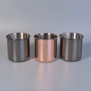 Stainless steel metal candle jars wholesale
