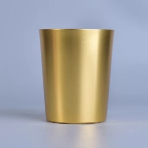 334ml  Coloring Oxidation Coated Aluminum Metal Candle Holder Set