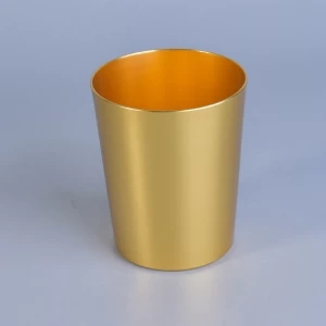 334ml  Coloring Oxidation Coated Aluminum Metal Candle Holder Set