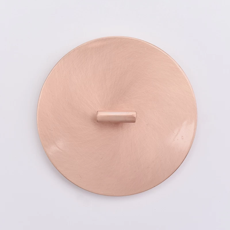 copper color metal lid for candle holders