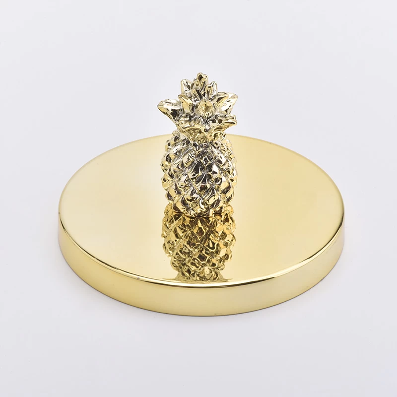 metal lid with pineapple 