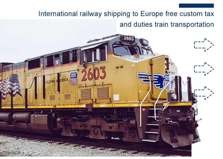 China shipping agent railway freight forwarder train transport to Europe