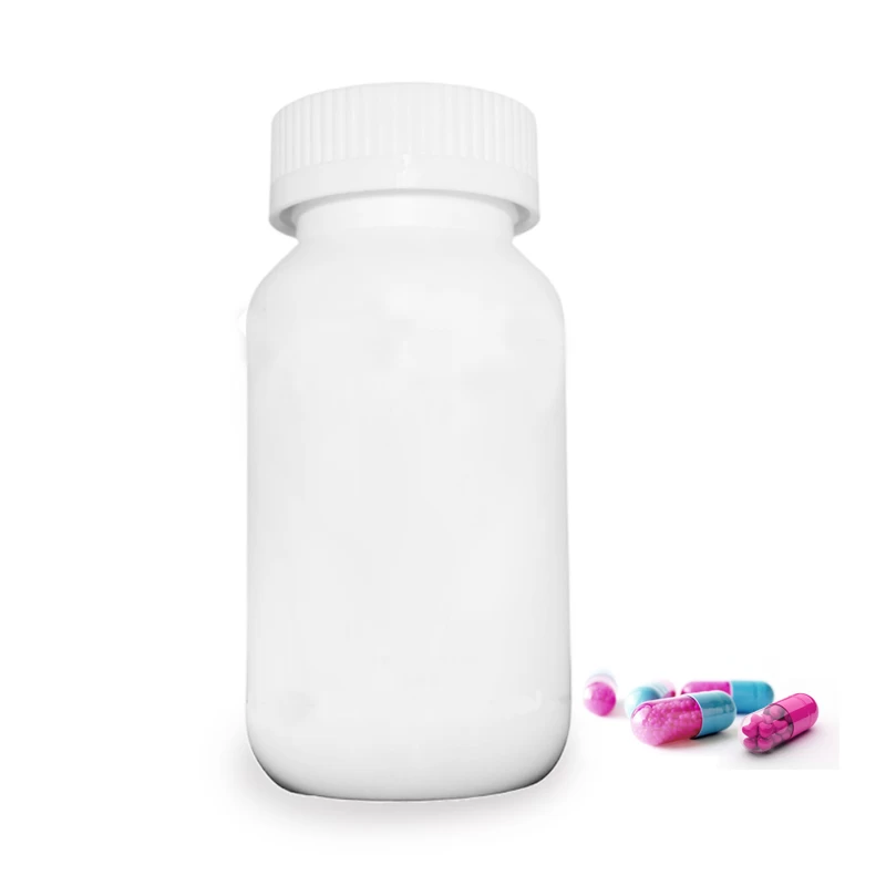 China Empty White 150ml HDPE Plastic Pill Bottle manufacturer