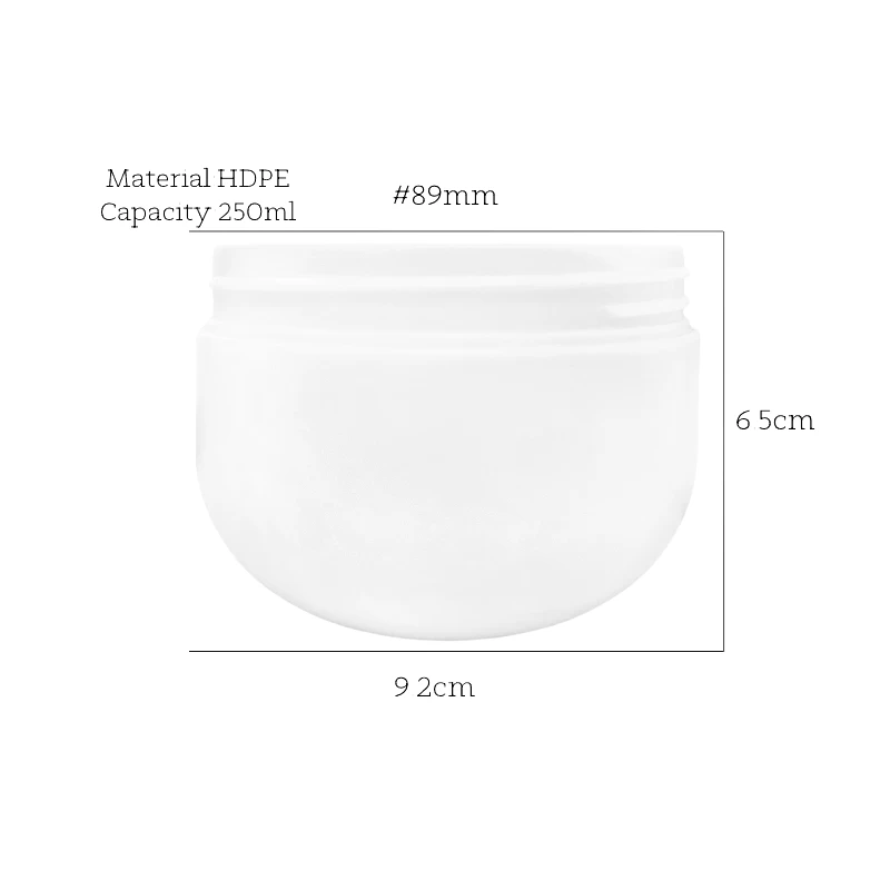 China Cosmetic Packaging Containers 250ml 8oz Plastic Jars With Lids manufacturer