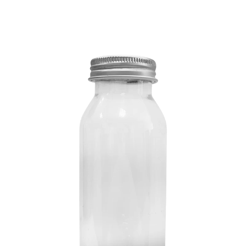 Empty 330ml PET Clear Plastic Bottles With Aluminium Lid