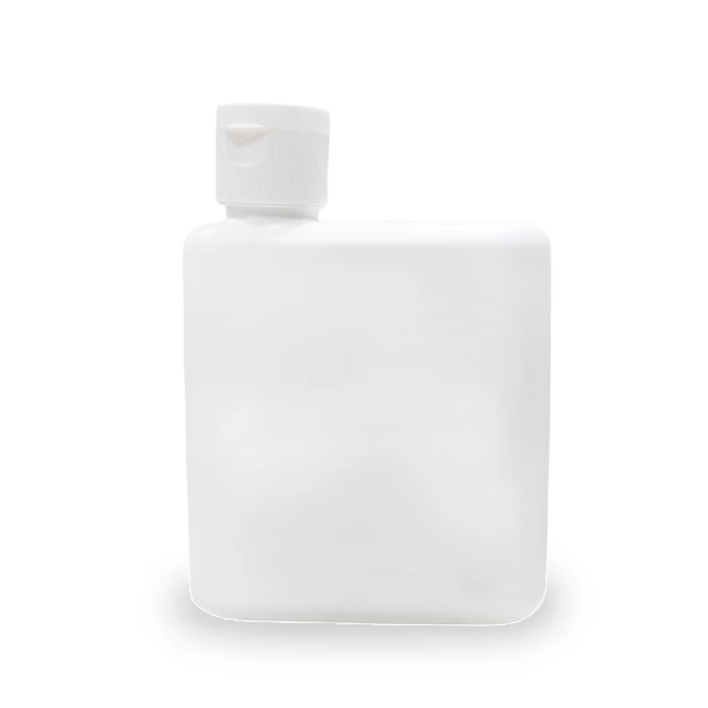 China Custom Printed Lotion Bottle Packaging 300ml Empty Square HDPE Plastic Bottle manufacturer
