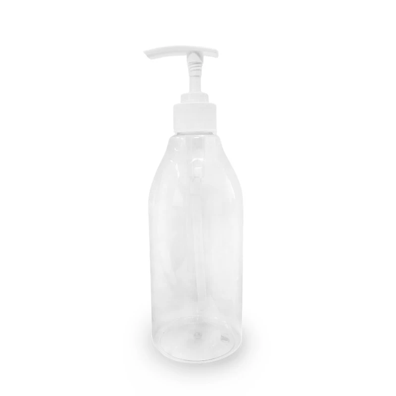 China Clear 500ml Body Wash Packaging PET Plastic Bottle manufacturer