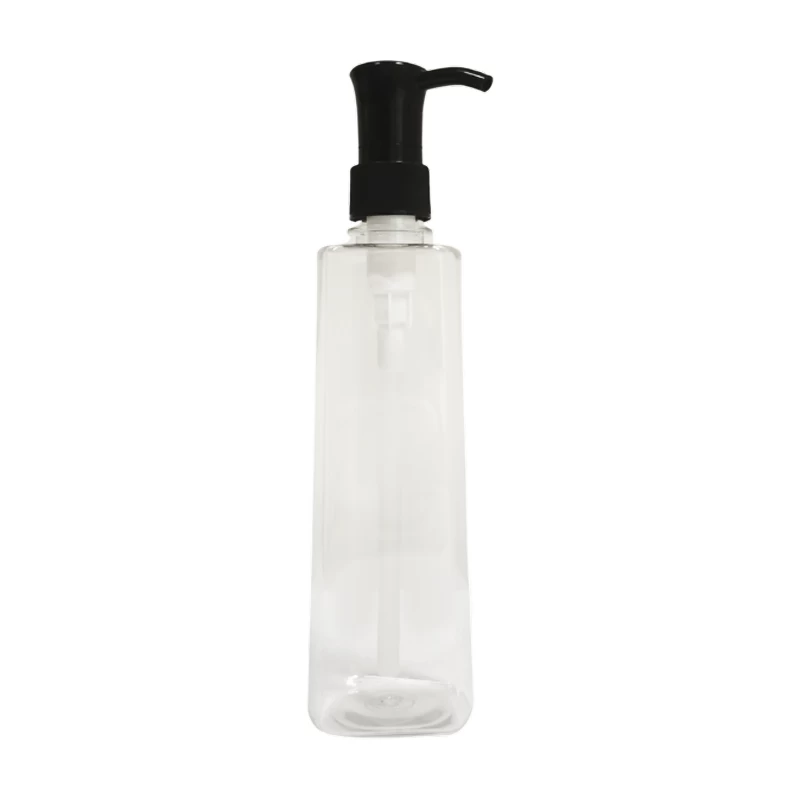 Clear Shampoo Bottle 500ml Empty PET Plastic Pump Bottles