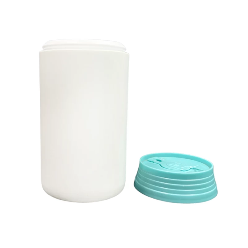 Boîte de lingettes humides en plastique avec languette à tirer de 400 ml