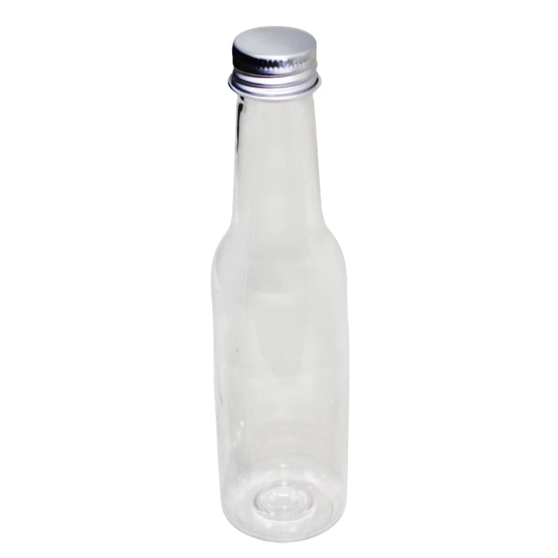 China Empty 5 oz 150ml Clear PET Plastic Wine Bottles manufacturer