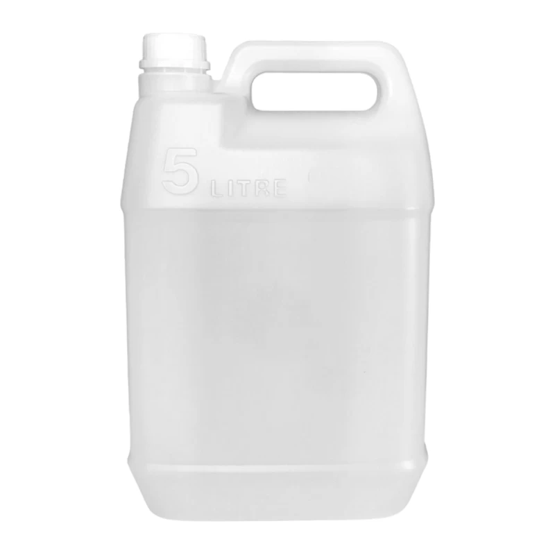 Large Capacity HDPE Empty Chemical Disinfectant 5 Liter Plastic Bottles