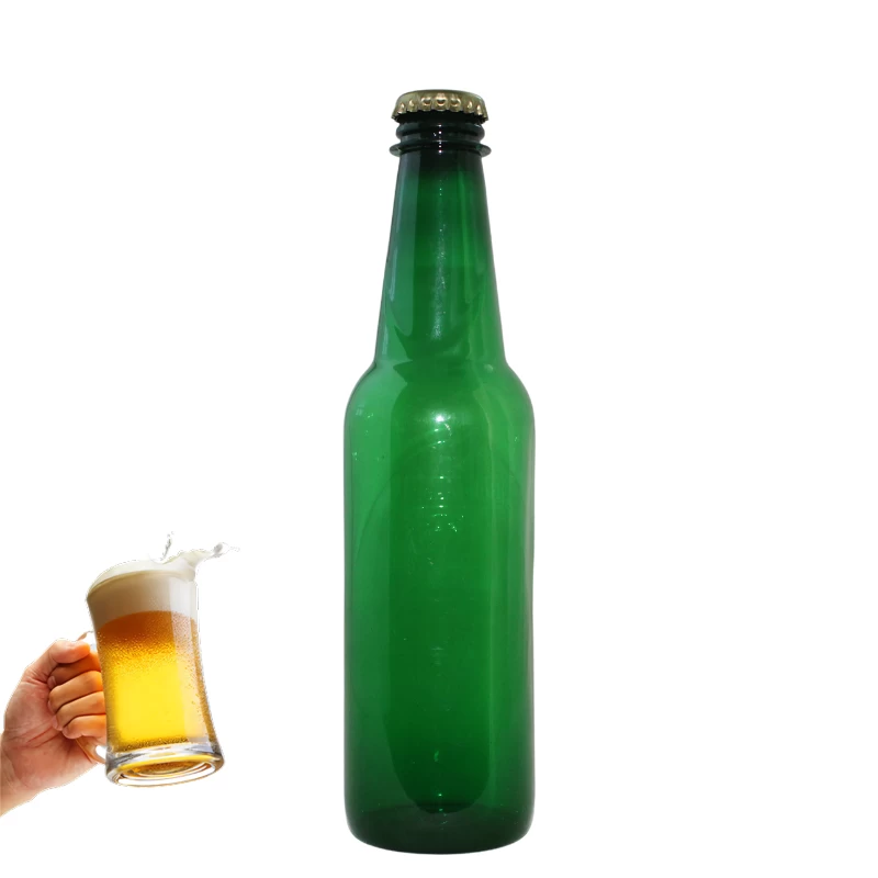Imballaggio personalizzato per bottiglia di birra in plastica Bottiglia di plastica PET vuota da 11 once 330 ml