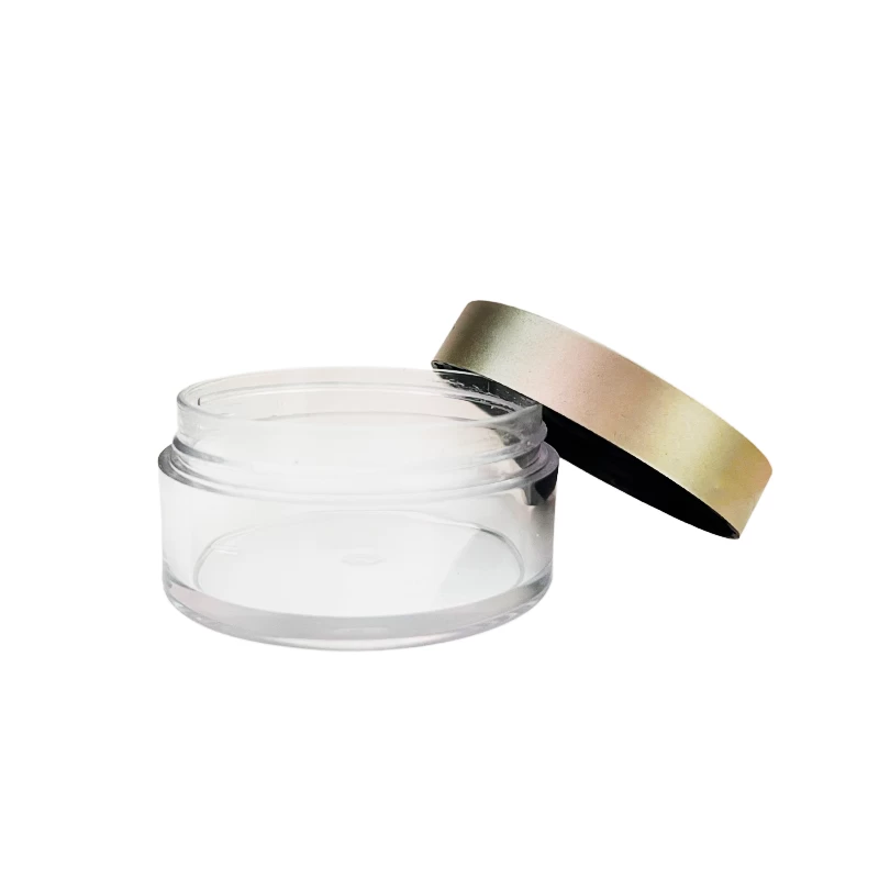 Emballage cosmétique de luxe Pot de crème en plastique PET 50 ml