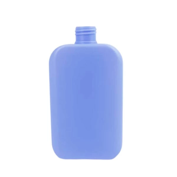 China 250ml 500ml Empty HDPE Custom Color Flat Body Tanning Oil Plastic Cream Shampoo Plastic Bottles manufacturer