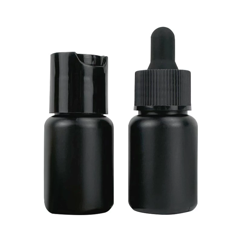 China 30ml Transparent plastic bottle HDPE cosmetic package serum plastic bottles droppers essential oil bottle manufacturer