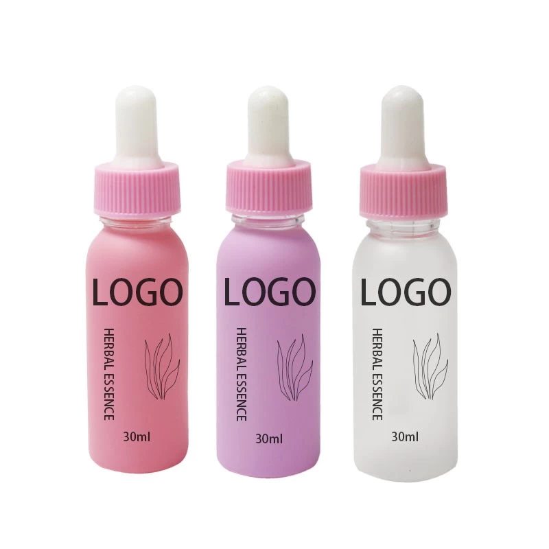 China Empty Matte Soft Touch Dropper Bottle For Skincare Face Serum Hair Oil Bottles 30ml manufacturer