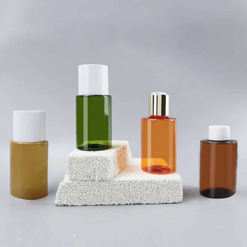 ZH-P90206 -- 100ml Colorful PET Cosmetic Bottle Containers