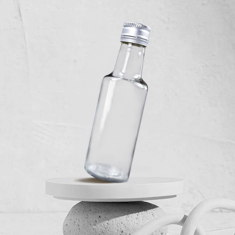 China Mini 2oz Pocket Plastic Clear Liquid Wine Liquor Vodka Enhancer Bottle manufacturer