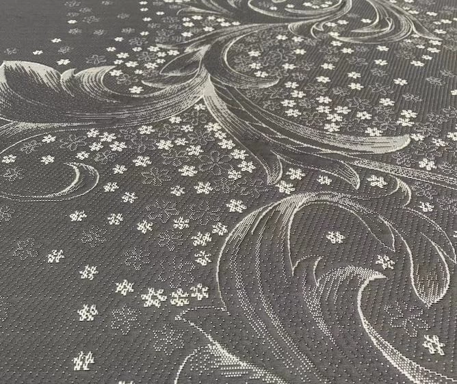 grey jacquard knit mattress fabric