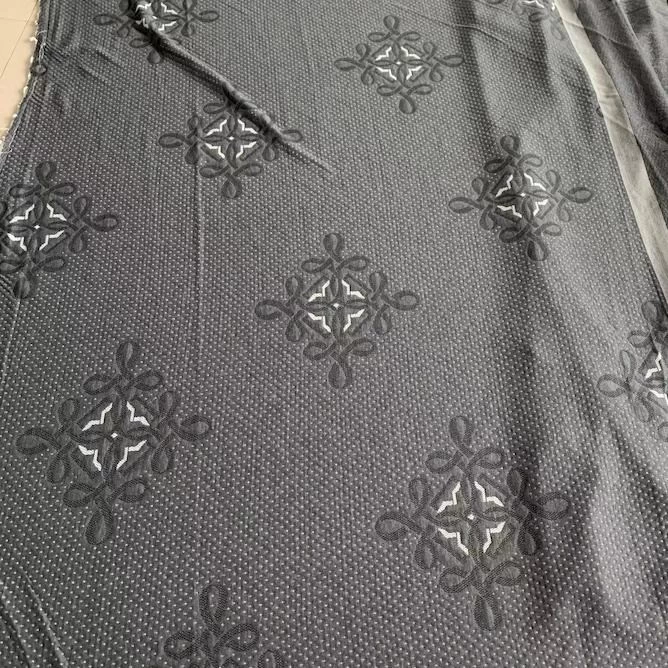 dark  jacquard knit cotton mattress fabric