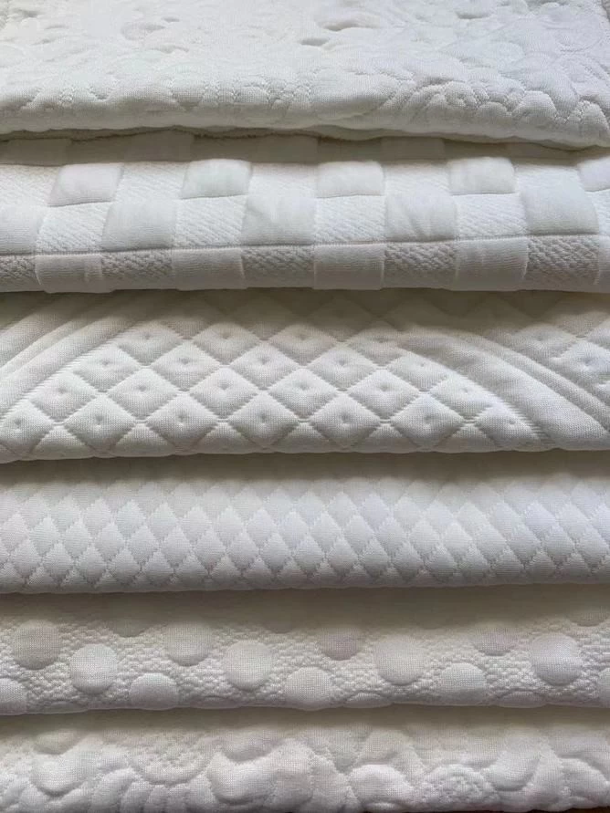 white bamboo jacquard mattress pillow fabric
