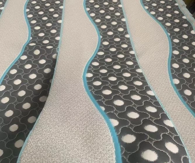 china  blue mattress border fabric supplier