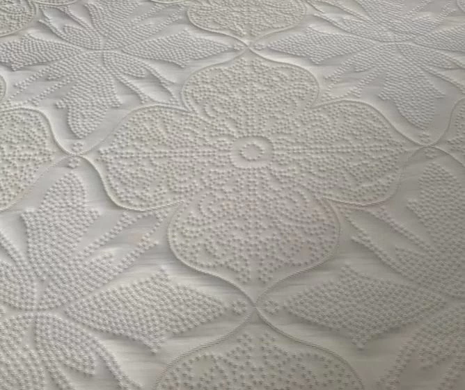 cream jacquard  mattress   fabric