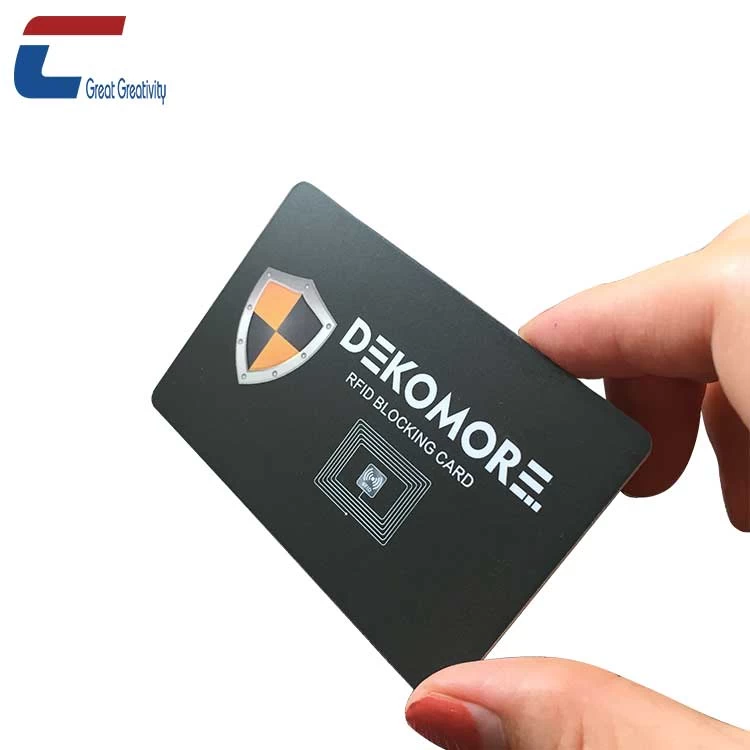 Fábrica de cartão de bloqueio RFID anti-sinal de design personalizado de venda imperdível
