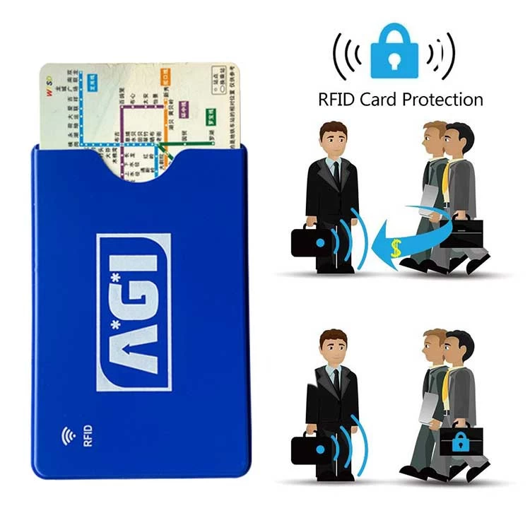 Produttore di portafogli per carte di blocco RFID in PVC rigido con custodia protettiva per stampa personalizzata di vendita calda