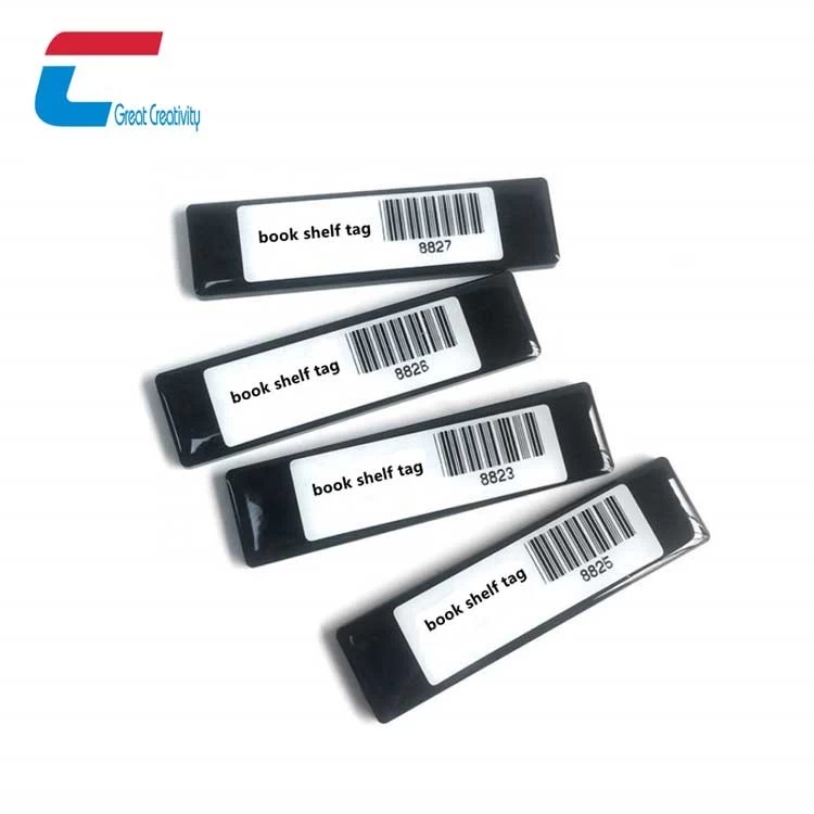 Etichetta personalizzata per scaffali per librerie RFID Etichetta NFC anti-metallo impermeabile ad alta frequenza in ABS all'ingrosso