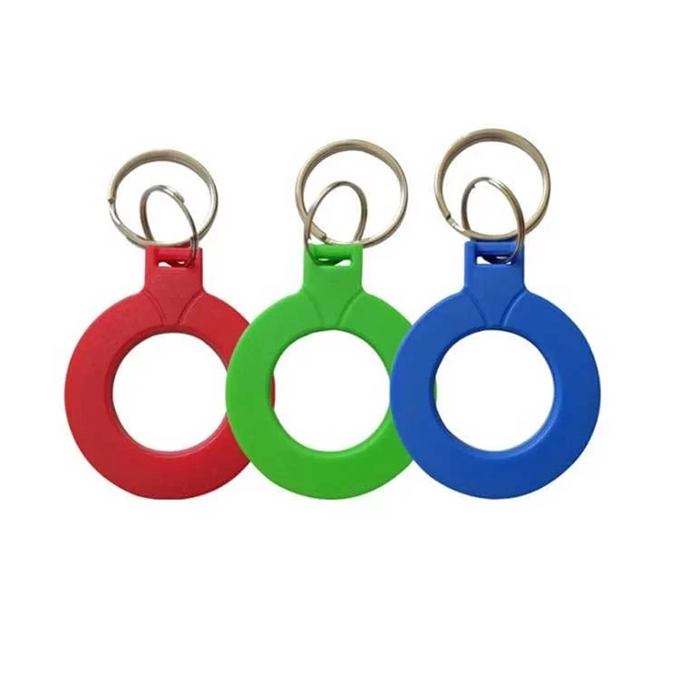 定制圆形 ABS 智能 rfid 环标签，用于访问控制 rfid 钥匙扣标签