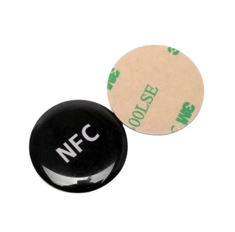 Kundenspezifischer glänzender NFC-Epoxy-Tag Hersteller von bedruckbaren RFID-Tag-Aufklebern