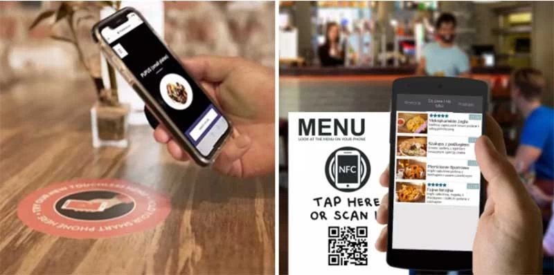 Menú digital QR / Pegatina NFC Interior - Exterior con número de
