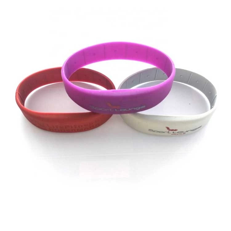 Silicone RFID Closed Loop Wristband For Gym Club Swimming Pool Wholesale