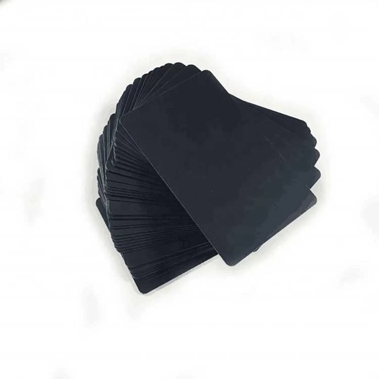 可打印光面塑料 PVC 卡黑色空白企业 ID PVC 卡批发