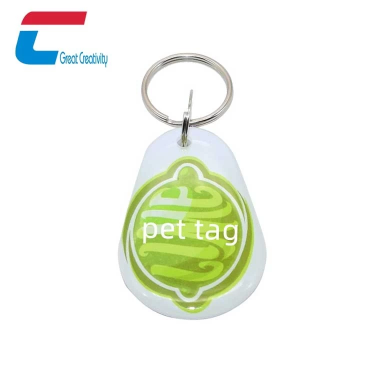 Programmable QR code Epoxy NFC Pet Tag Tracking Pets Tags Manufacturer