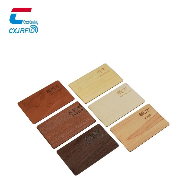 Mode RFID Bamboo Blank Wood Card NFC Wood Card Groothandel