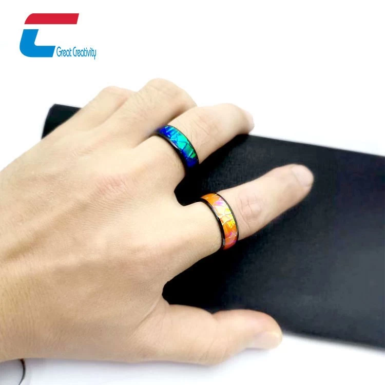 Venda imperdível anel de cerâmica NFC personalizado RFID anel de pagamento inteligente atacado