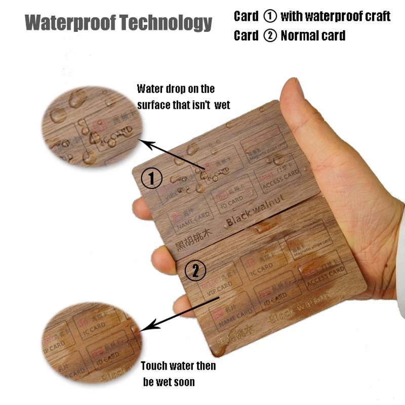 contactless wooden smart rfid cards