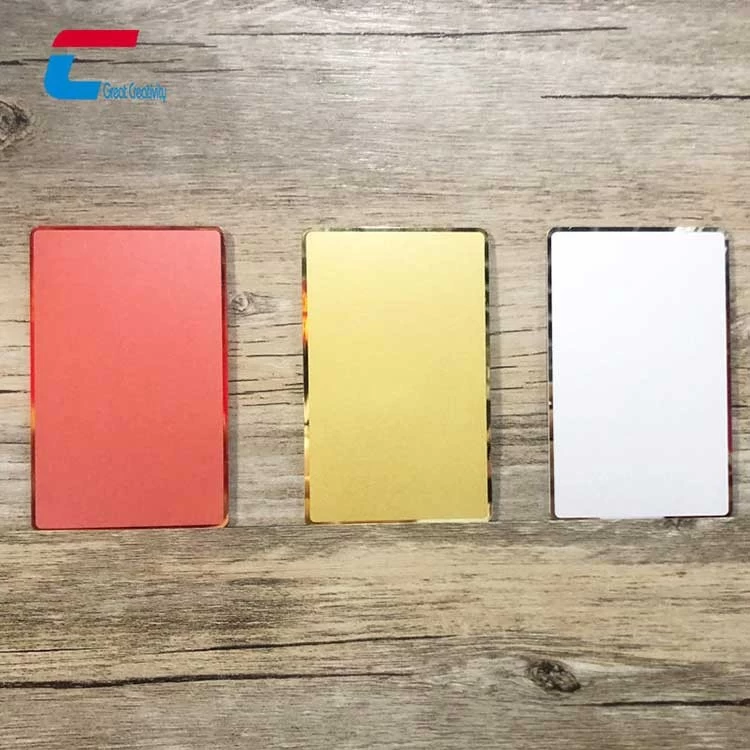 Hochwertiges Spiegelgold / Roségold kontaktloses Metall NFC Smart Business Card Factory
