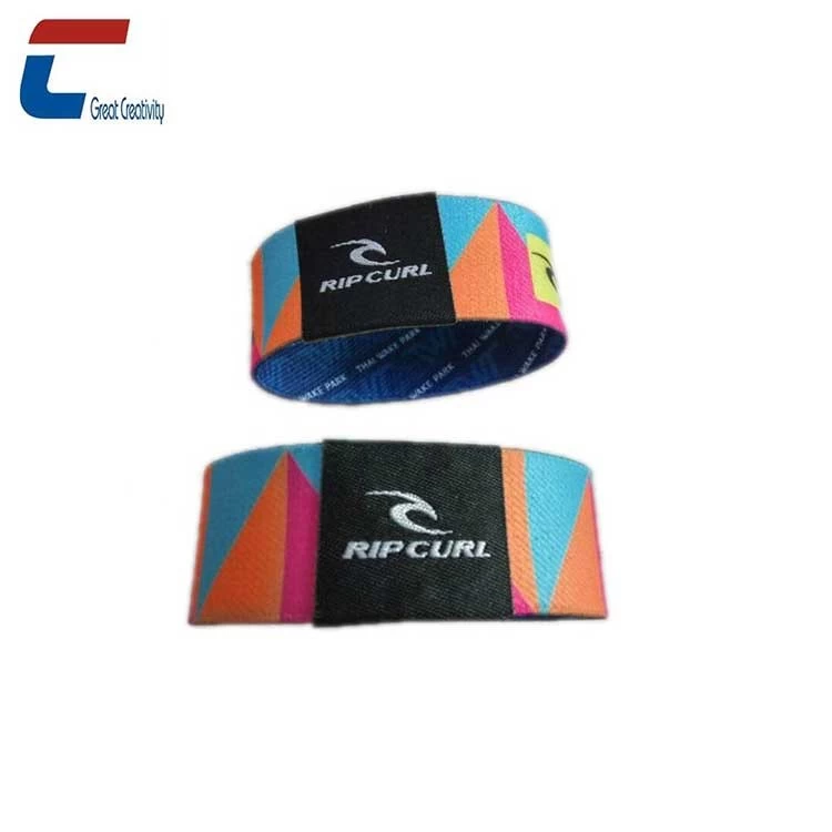 Custom Heat Transfer RFID Elastic Fabric Bracelet